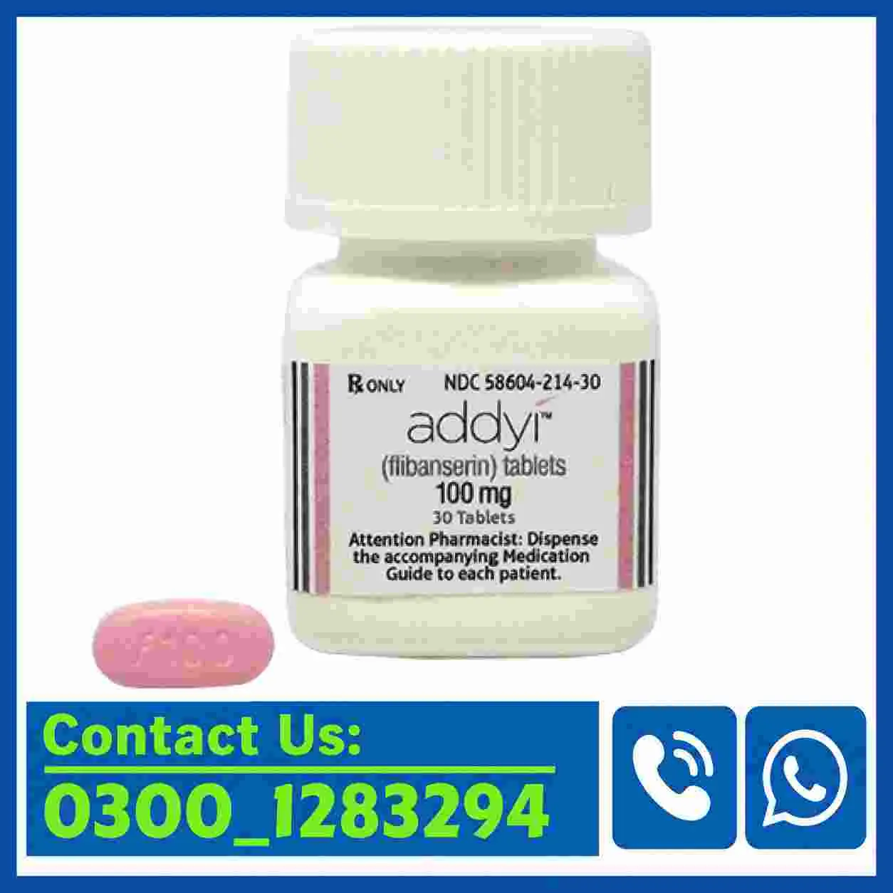 Addyi Tablets (Flibanserin) Price in Pakistan