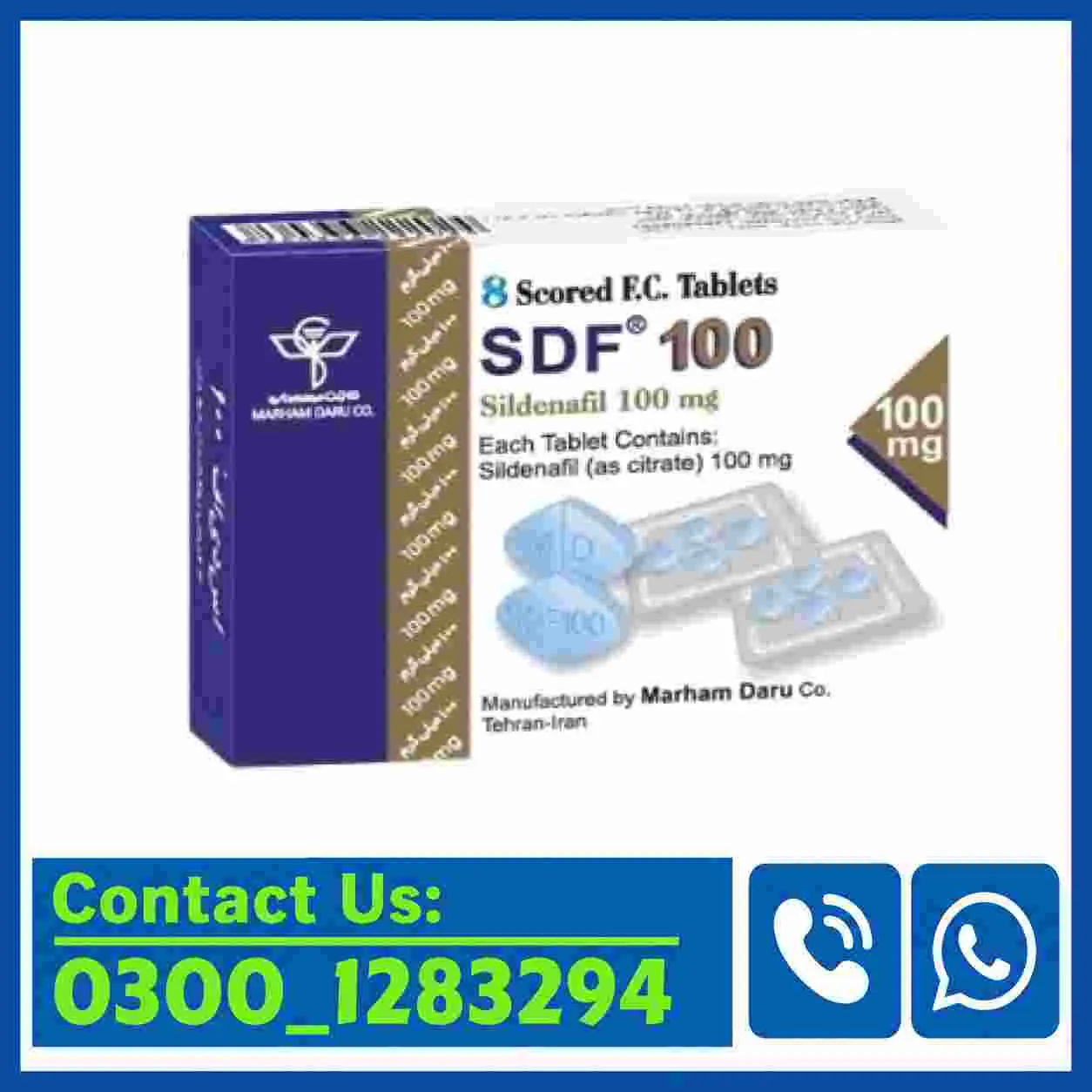 SDF 100mg Tablets Price in Pakistan